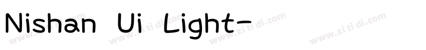 Nishan Ui Light字体转换